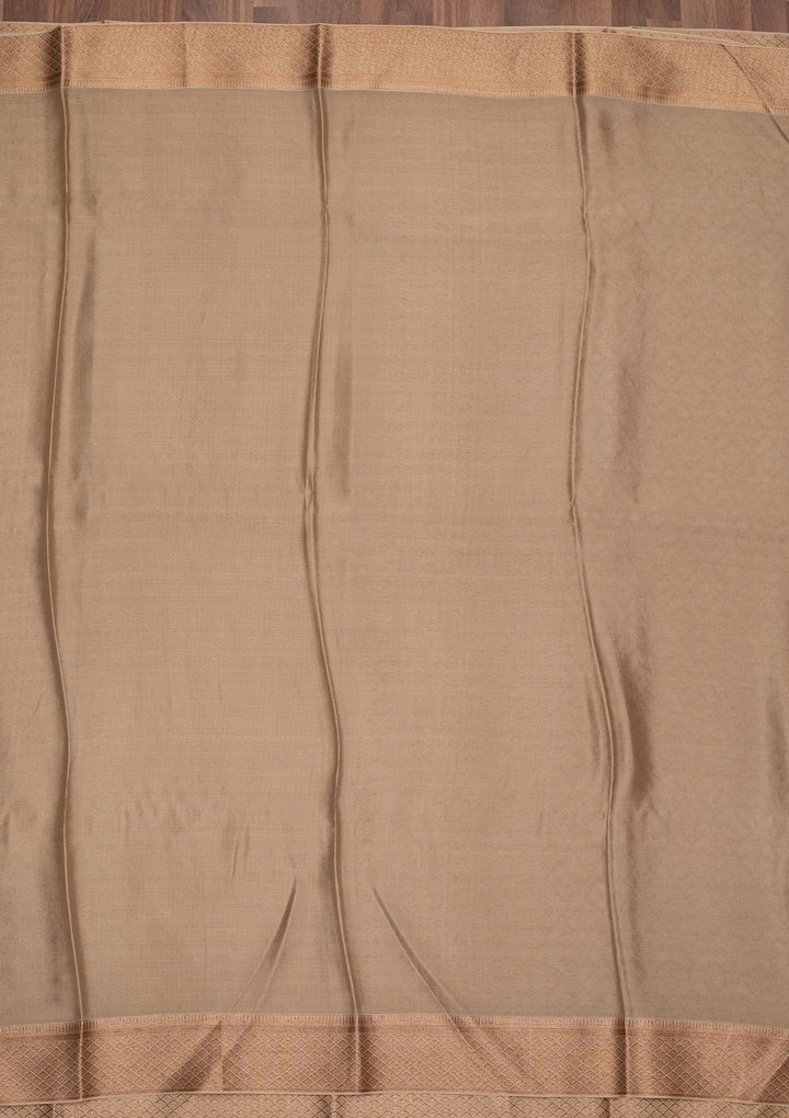 Grey Zariwork Pure Silk Saree