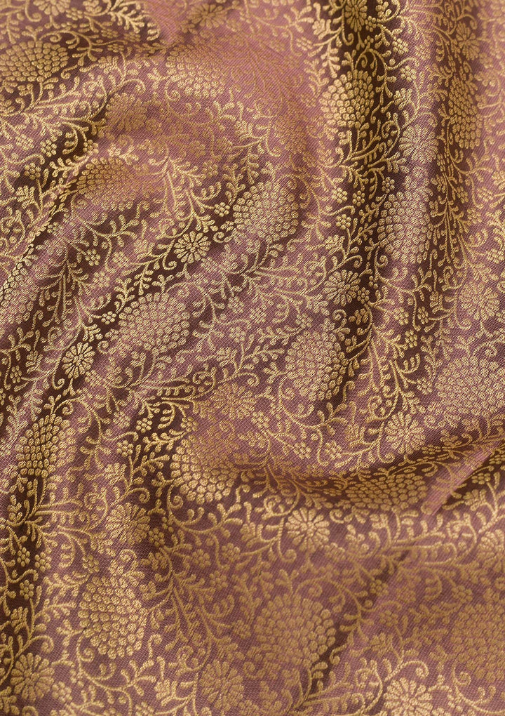 Grey Zariwork Pure Silk Saree-Koskii