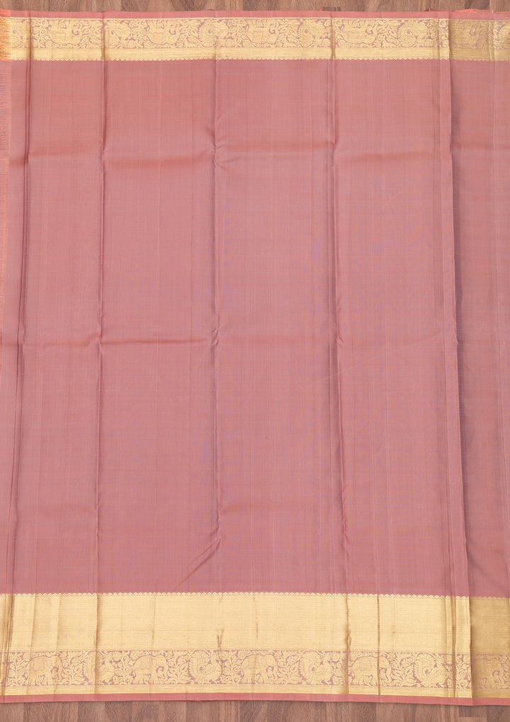 Grey Zariwork Pure Silk Saree