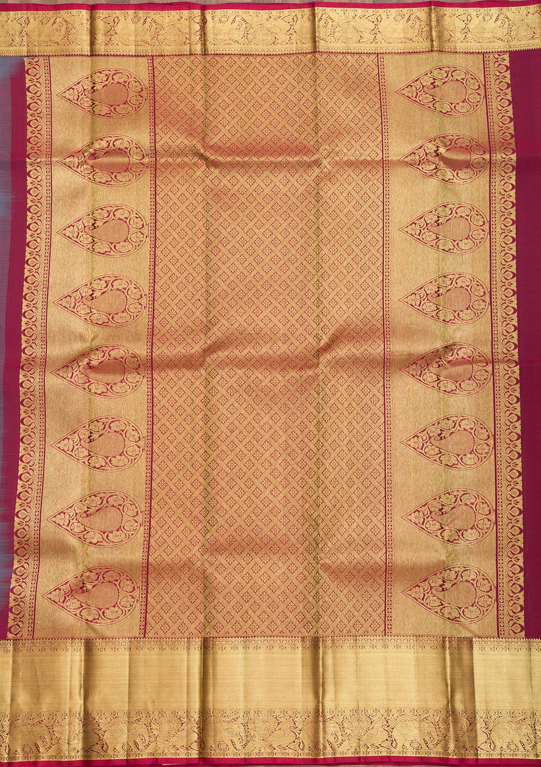 Grey Zariwork Kanjivaram Pure Silk Saree