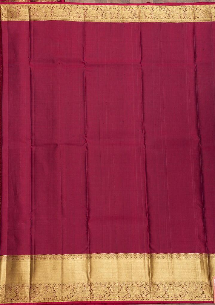 Grey Zariwork Kanjivaram Pure Silk Saree