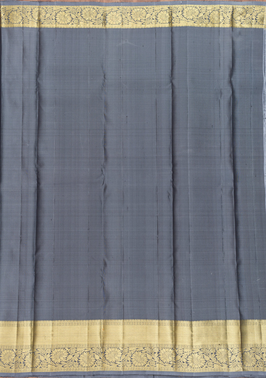 Grey Zariwork Banarasi Pure Silk Saree