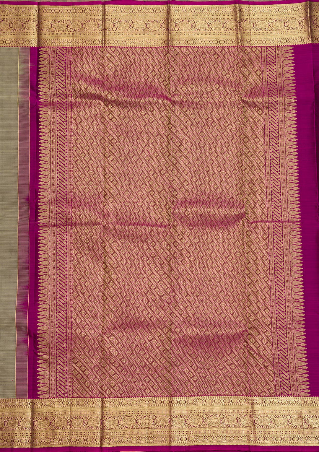 Grey Zariwork Pure Silk Saree