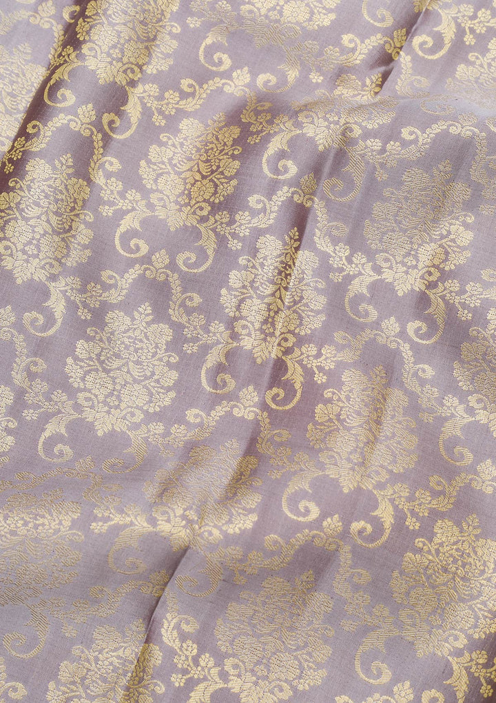 Grey Zariwork Pure Silk Saree