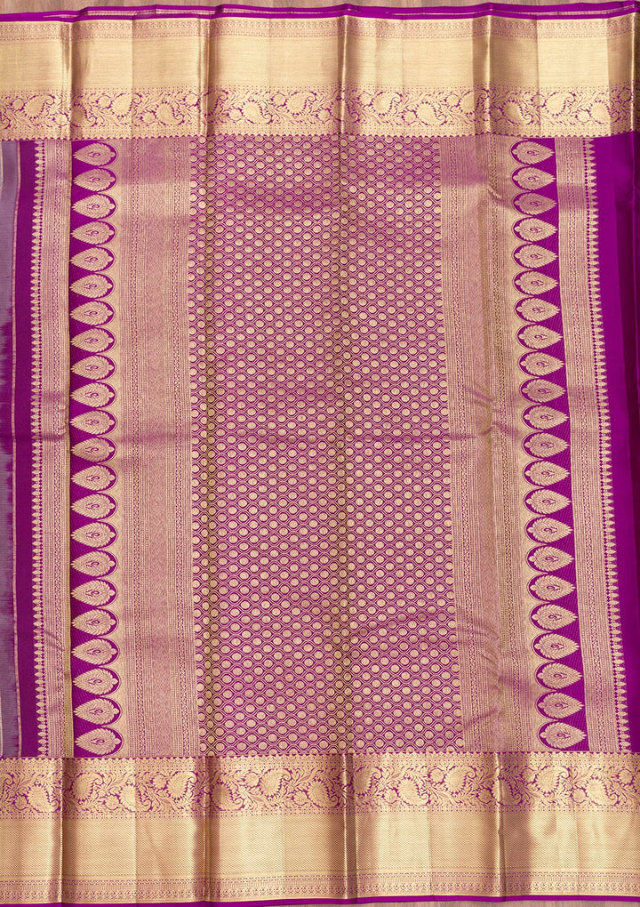 Grey Zariwork Pure Silk Saree