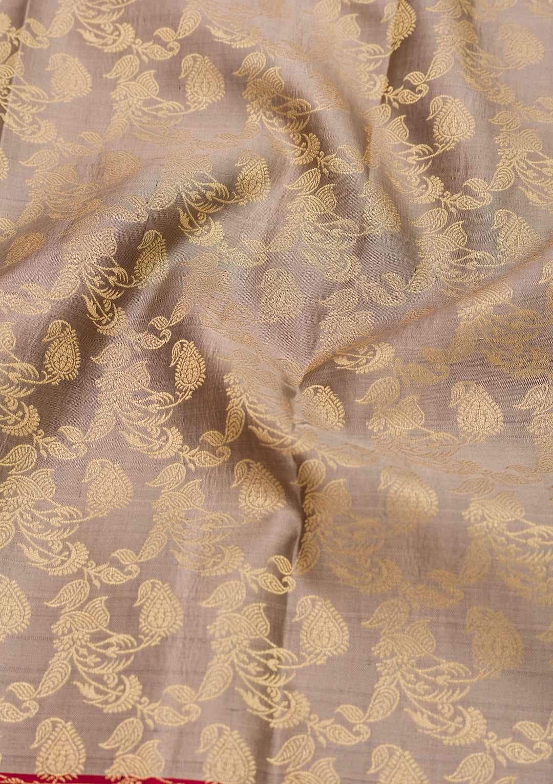 Grey Zariwork Pure Silk Saree