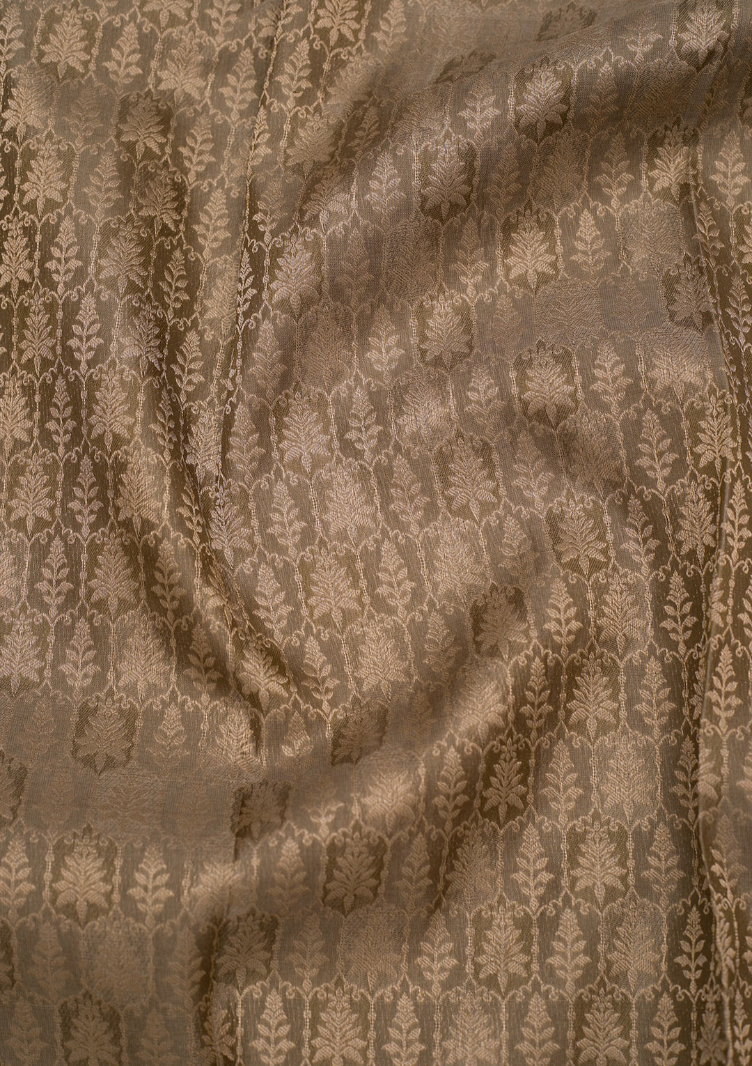Grey Zariwork Pure Silk Saree