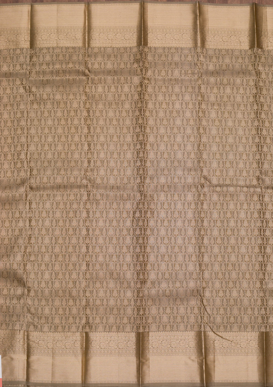 Grey Zariwork Pure Silk Saree