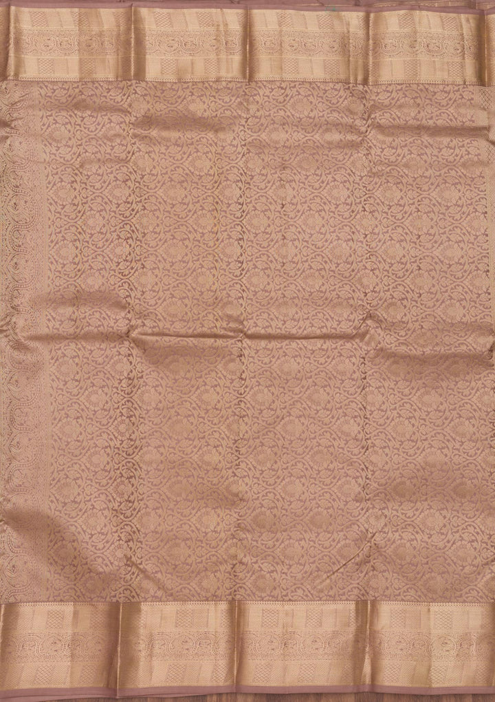 Grey Zariwork Pure Silk Saree