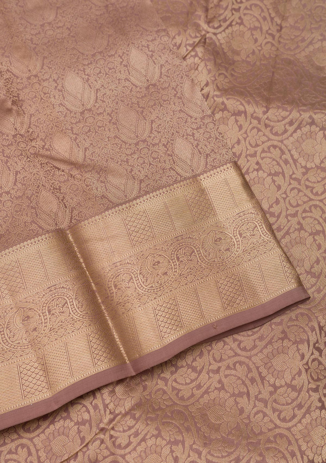 Grey Zariwork Pure Silk Saree