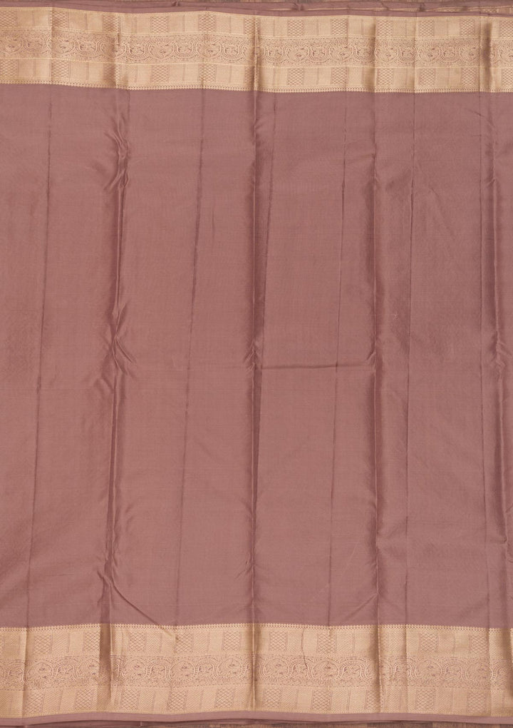 Grey Zariwork Pure Silk Saree