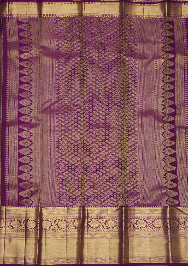 Beige Zariwork Pure Silk Saree