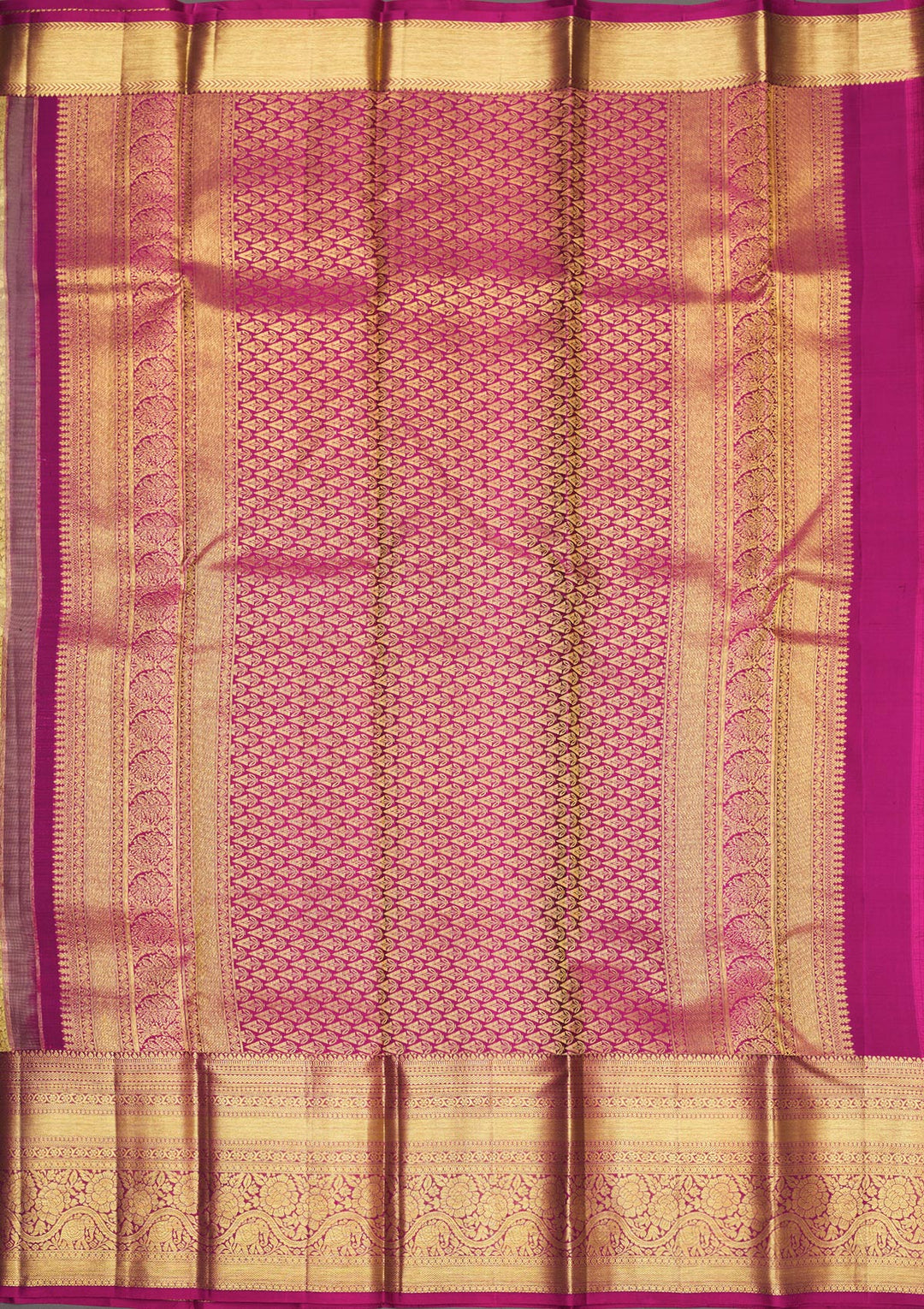 Grey Zariwork Pure Silk Saree