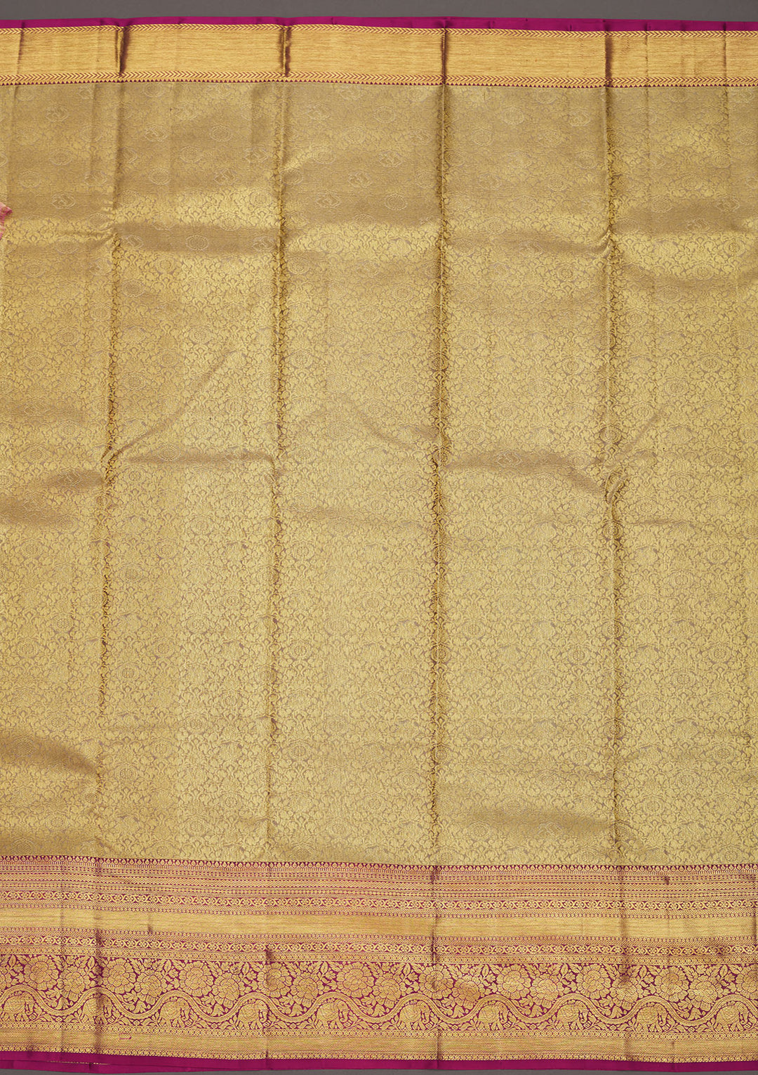 Grey Zariwork Pure Silk Saree
