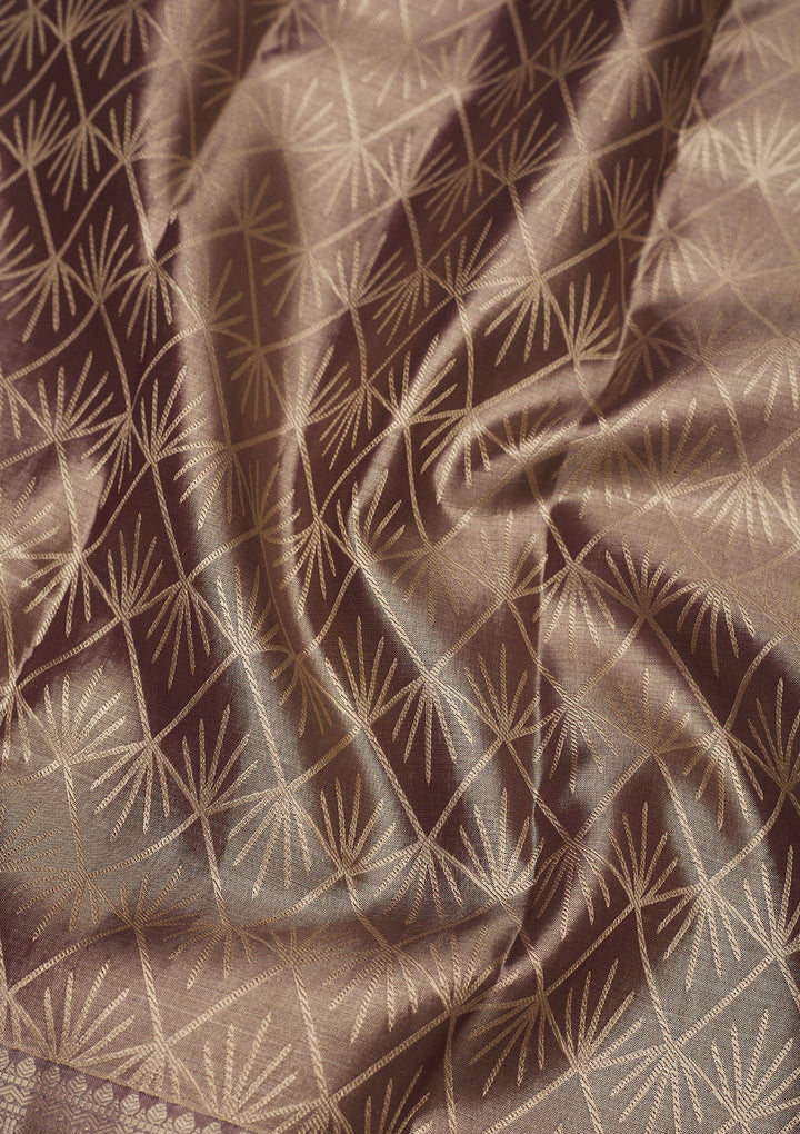 Grey Zariwork Pure Silk Saree