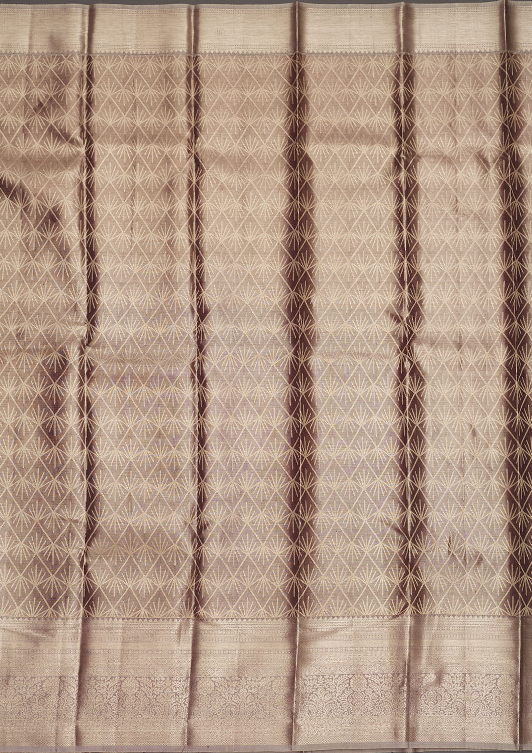 Grey Zariwork Pure Silk Saree