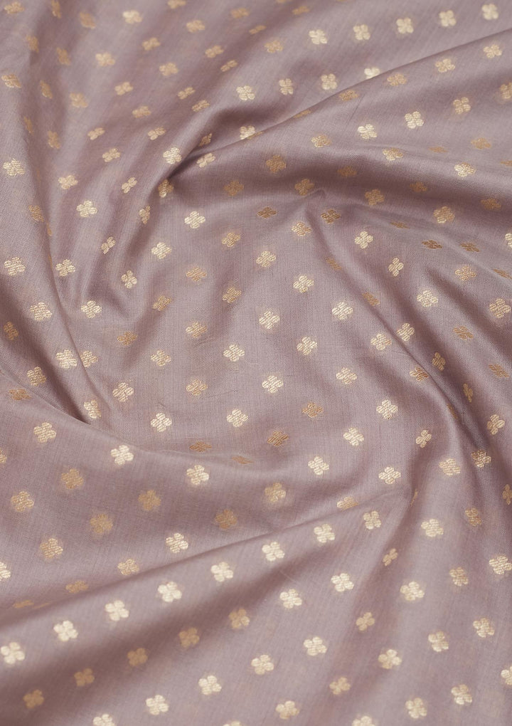 Grey Zariwork Pure Silk Saree