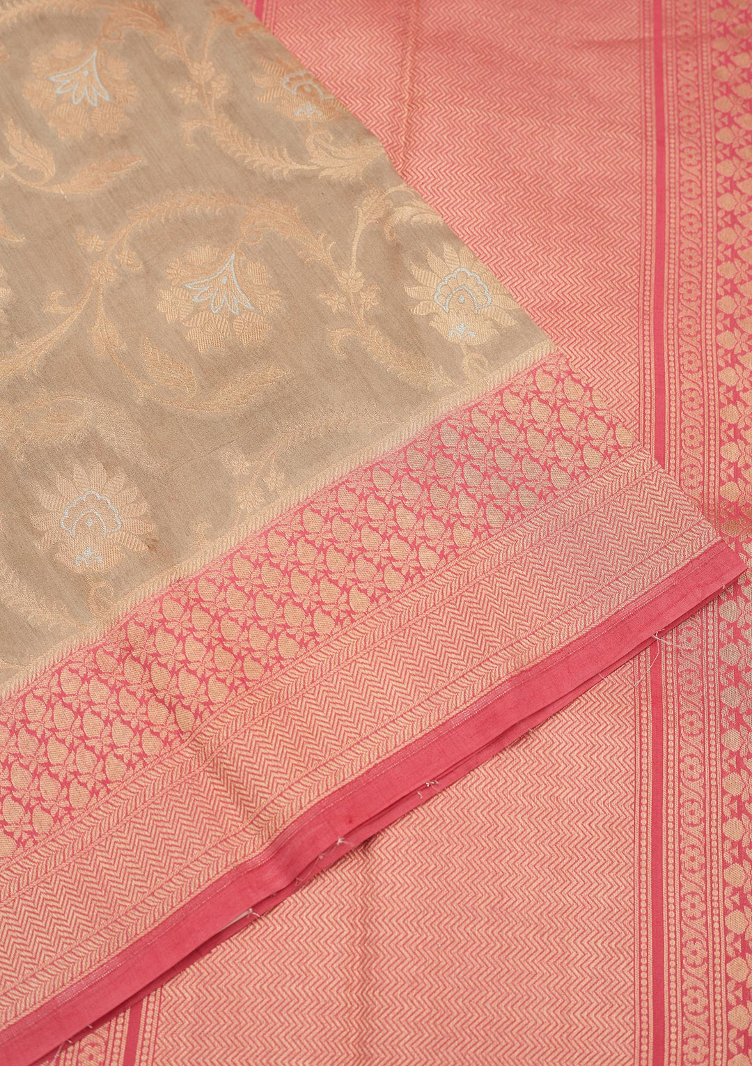 Grey Zariwork Pure Silk Saree