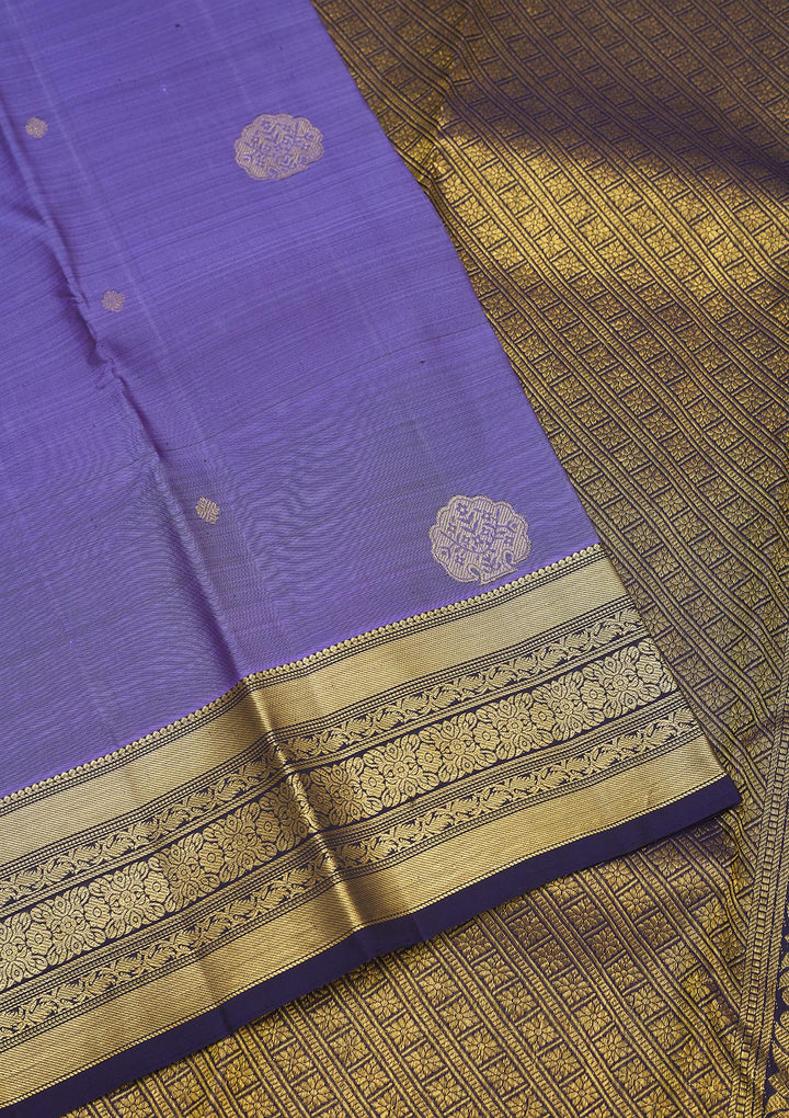 Purple Zariwork Pure Silk Saree