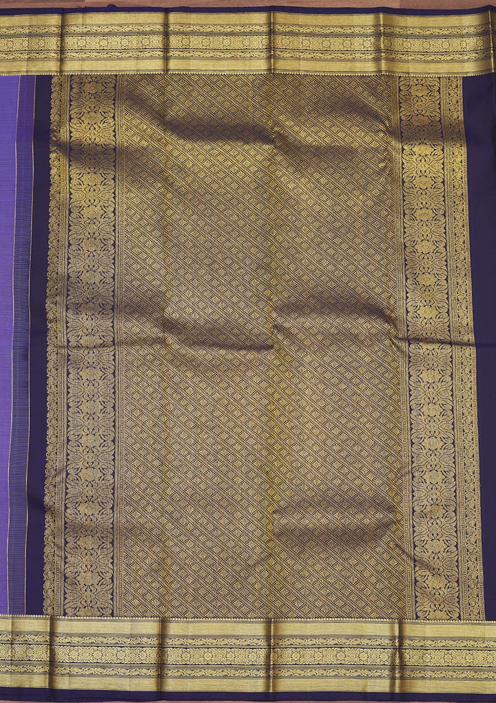 Purple Zariwork Pure Silk Saree