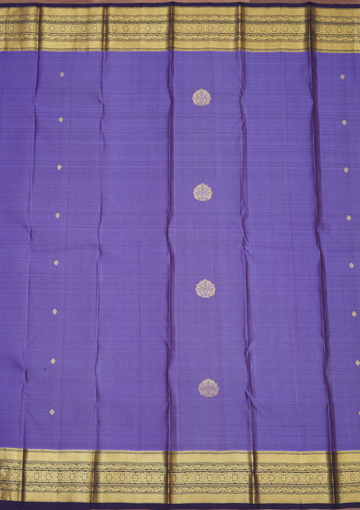 Purple Zariwork Pure Silk Saree