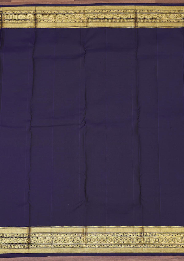 Purple Zariwork Pure Silk Saree