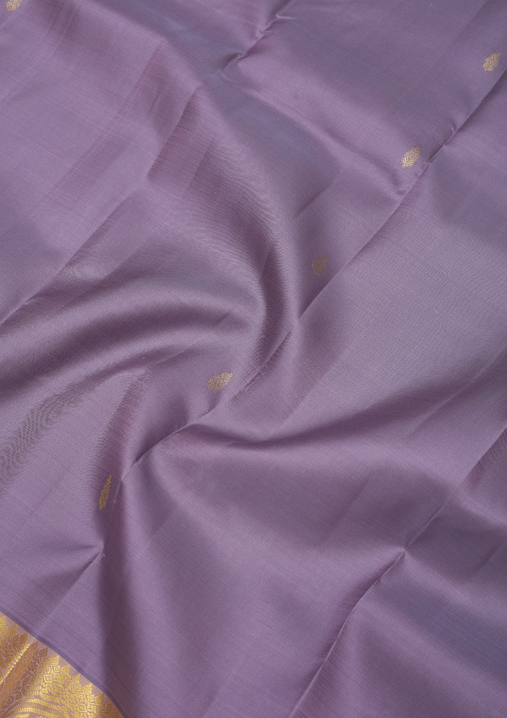 Grey Zariwork Pure Silk Saree