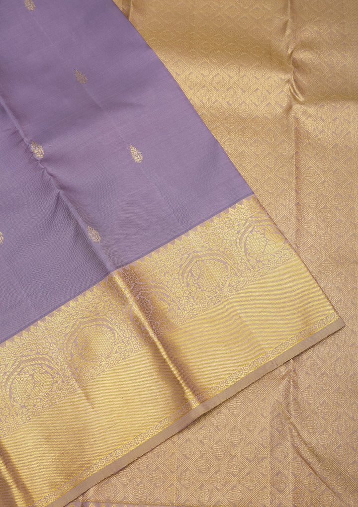 Grey Zariwork Pure Silk Saree