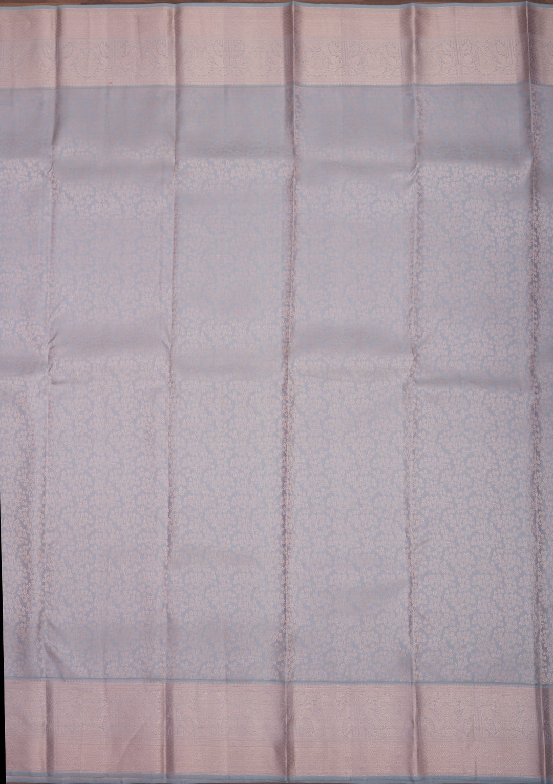 Grey Zariwork Pure Silk Saree
