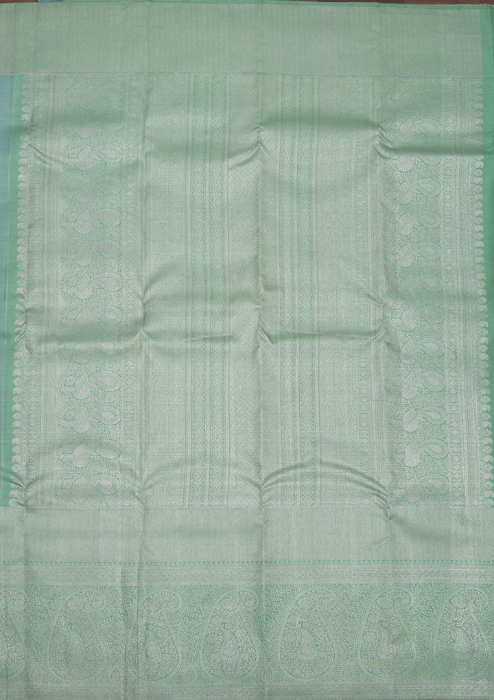 Grey Zariwork Pure Silk Saree