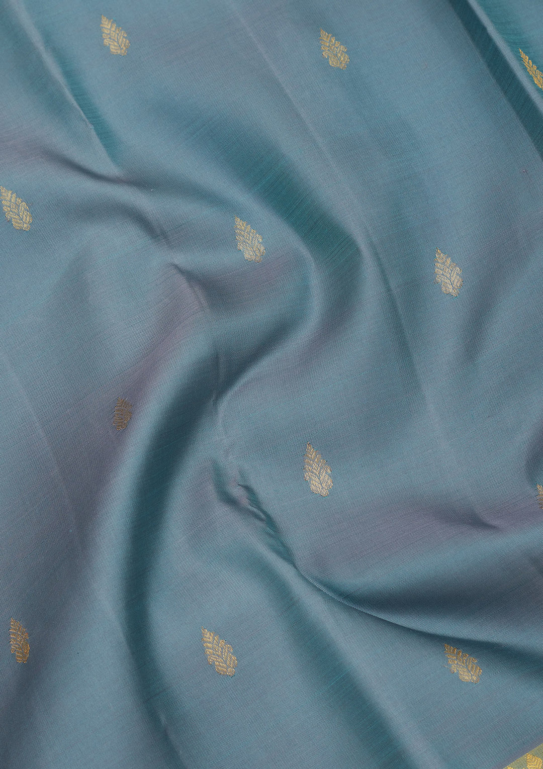 Grey Zariwork Pure Silk Saree
