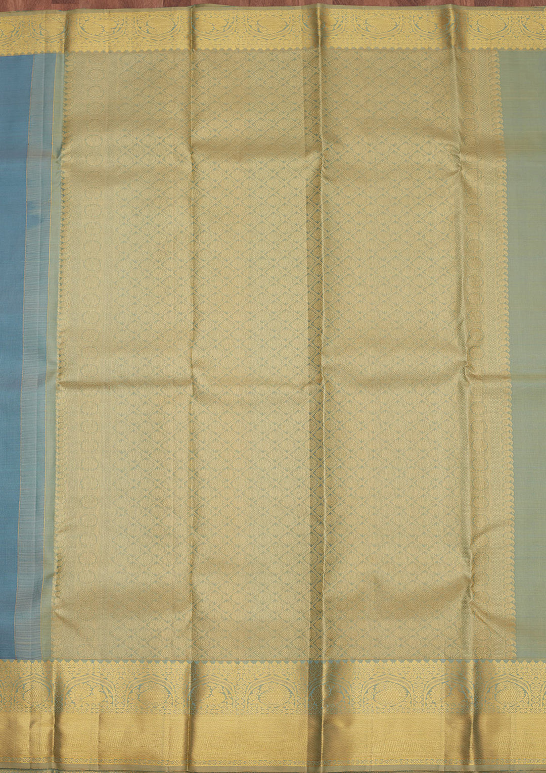 Grey Zariwork Pure Silk Saree