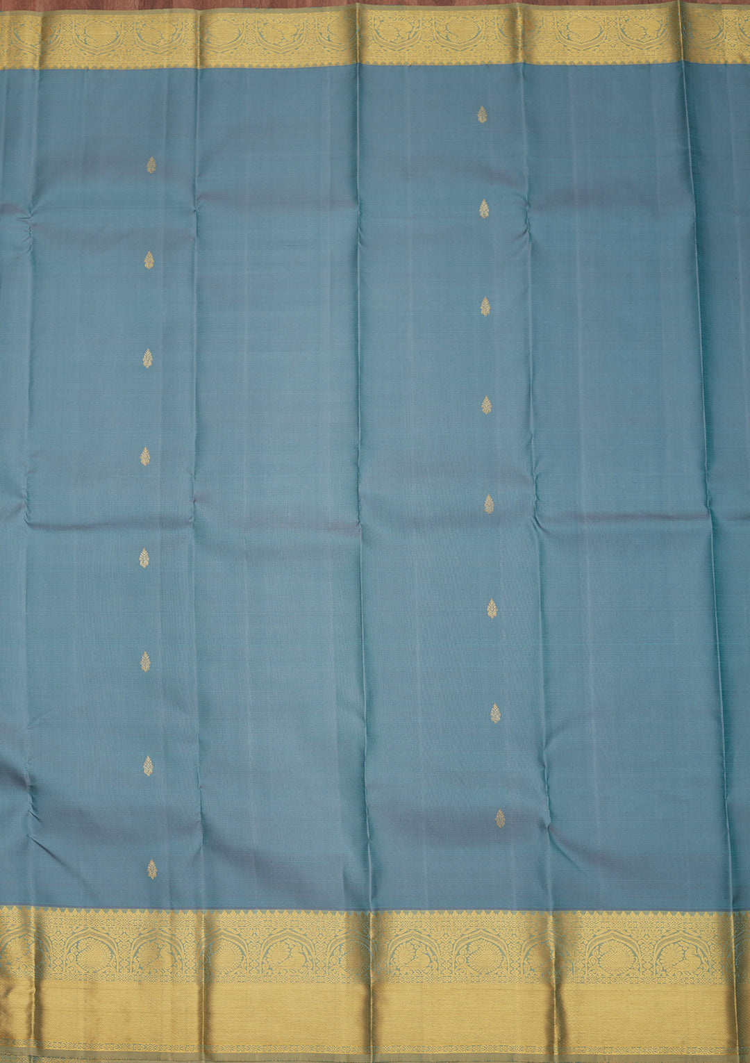 Grey Zariwork Pure Silk Saree