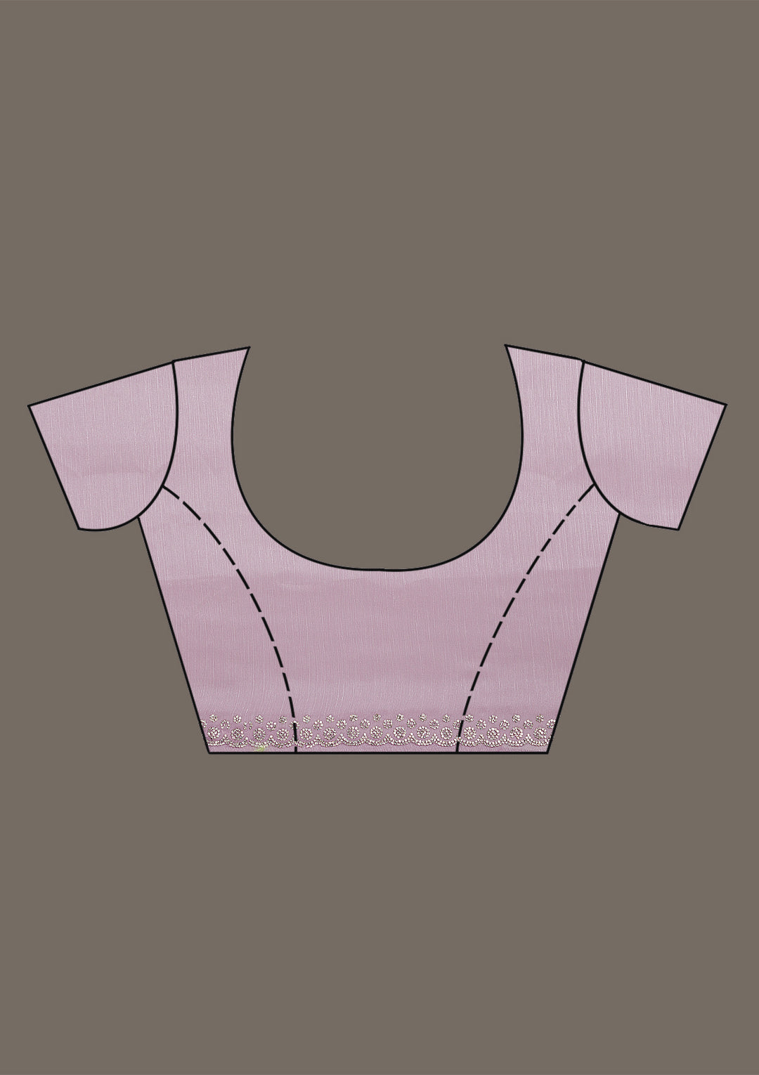 Lavender Stonework Georgette Saree-Koskii
