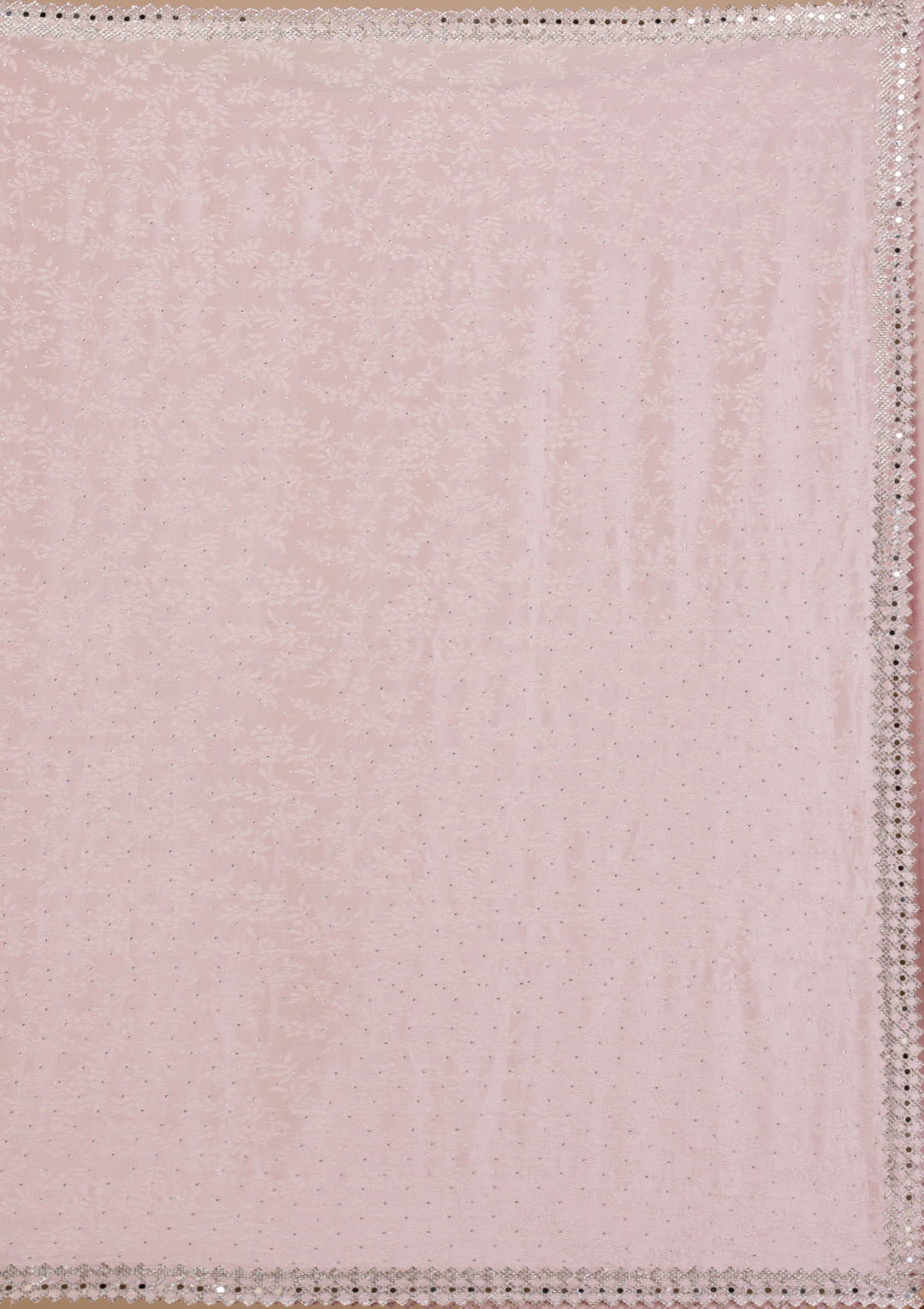 Lavender Stonework Semi Crepe Saree