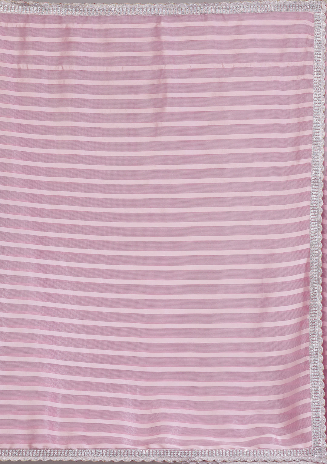 Lavender Stonework Semi Crepe Saree