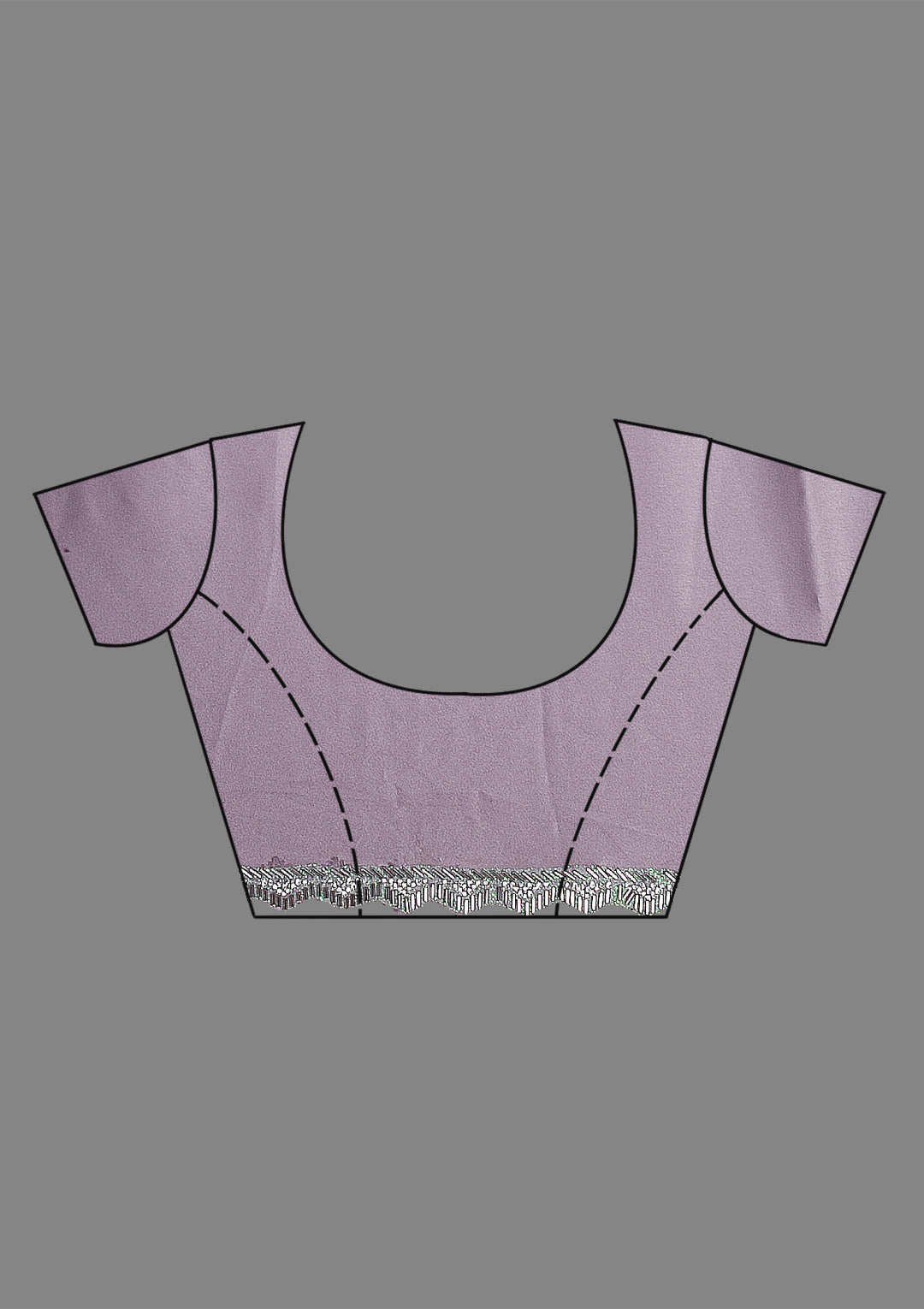 Lavender Stonework Semi Crepe Saree