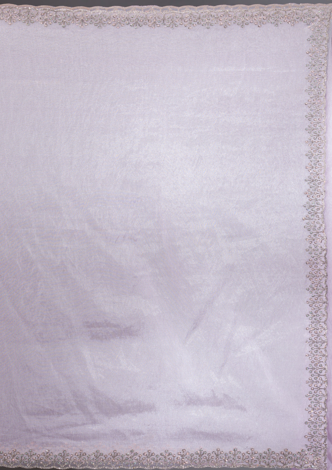 Lavender Stonework Tissue Saree