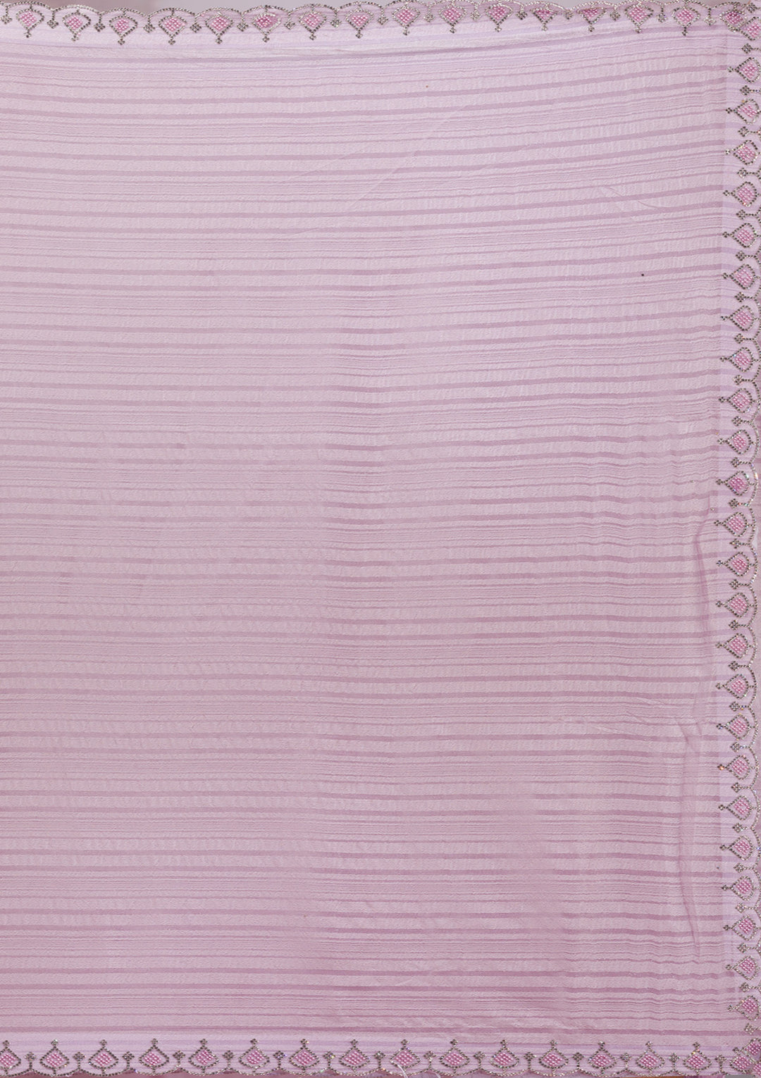 Lavender Swarovski Georgette Saree