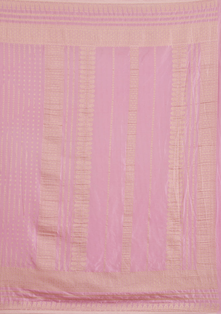 Lavender Zariwork Georgette Saree