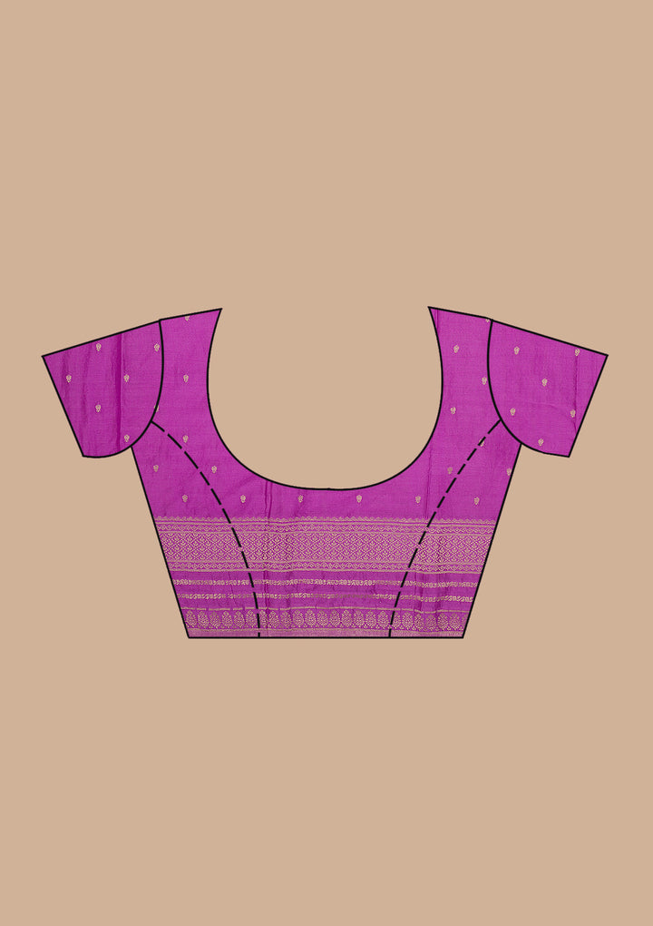 Lavender Zariwork Georgette Saree