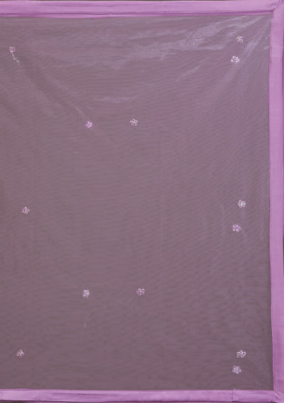 Lavender Zariwork Net Readymade Salwar Suit