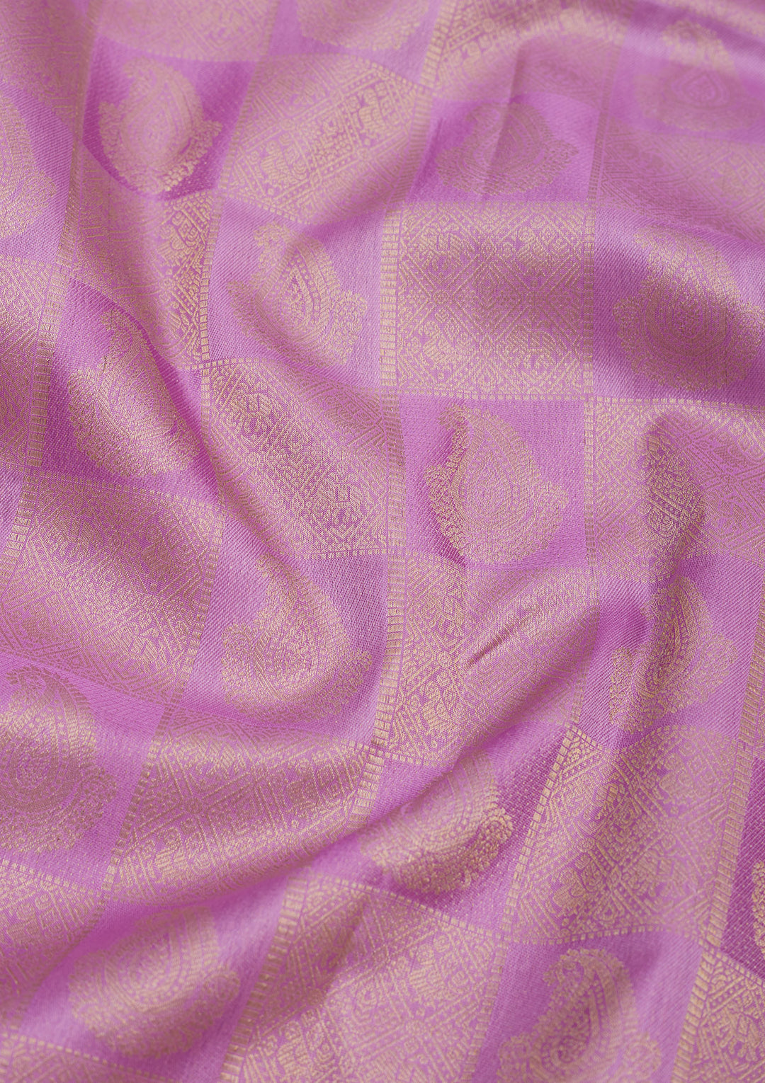 Lavender Zariwork Pure Silk Saree