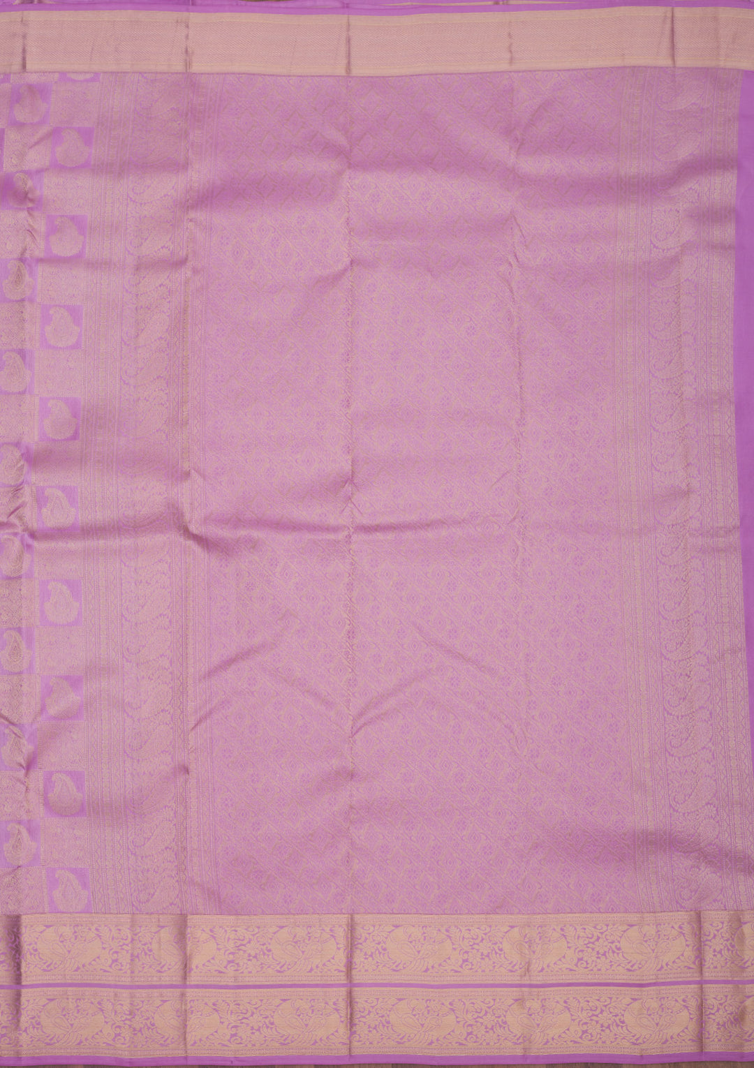Lavender Zariwork Pure Silk Saree