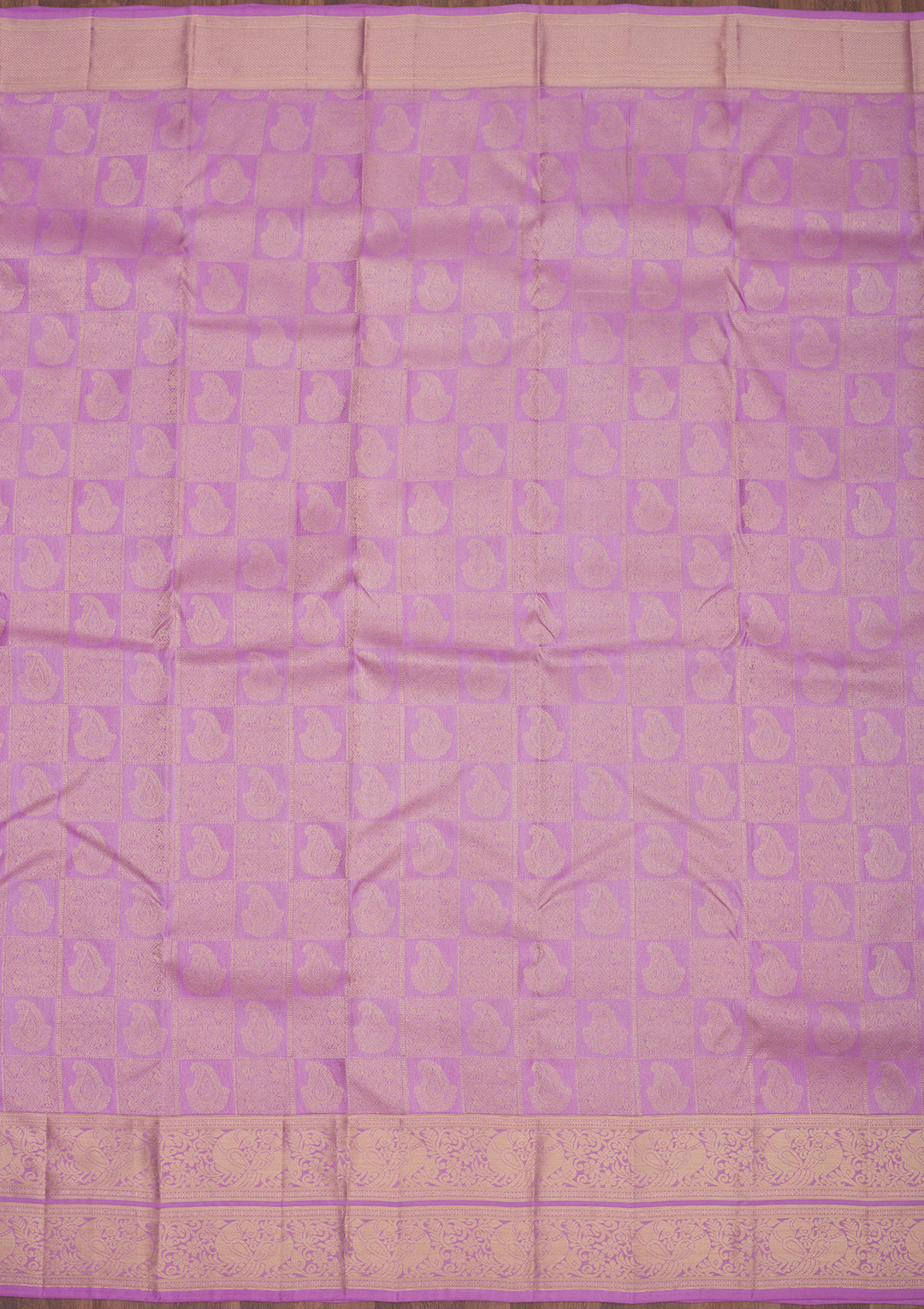Lavender Zariwork Pure Silk Saree