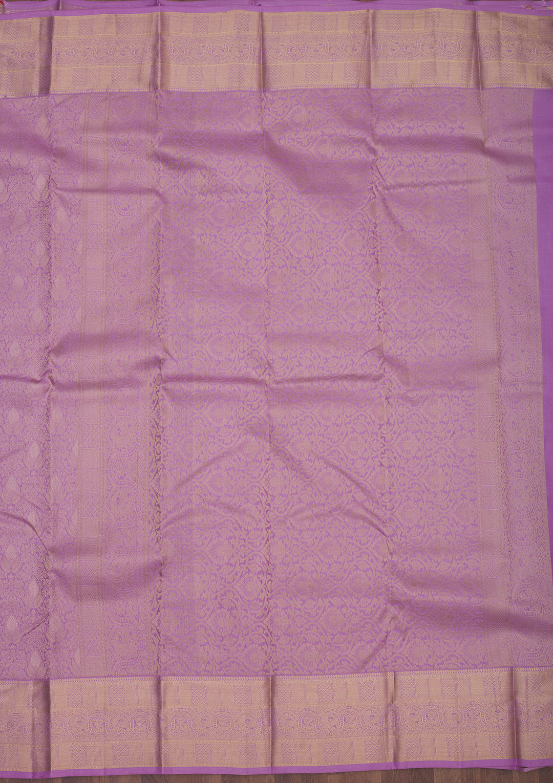 Lavender Zariwork Pure Silk Saree