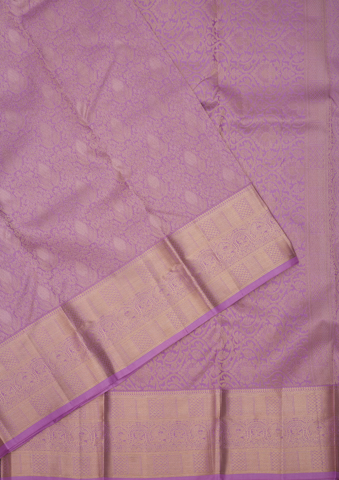 Lavender Zariwork Pure Silk Saree
