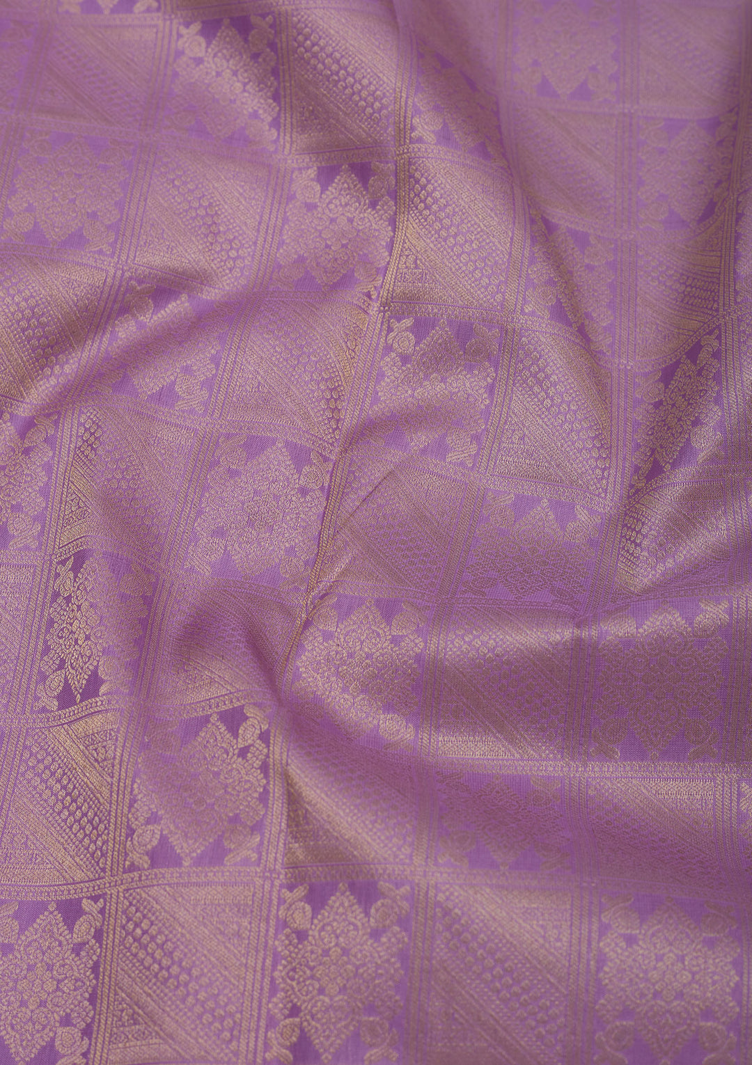 Lavender Zariwork Pure Silk Saree