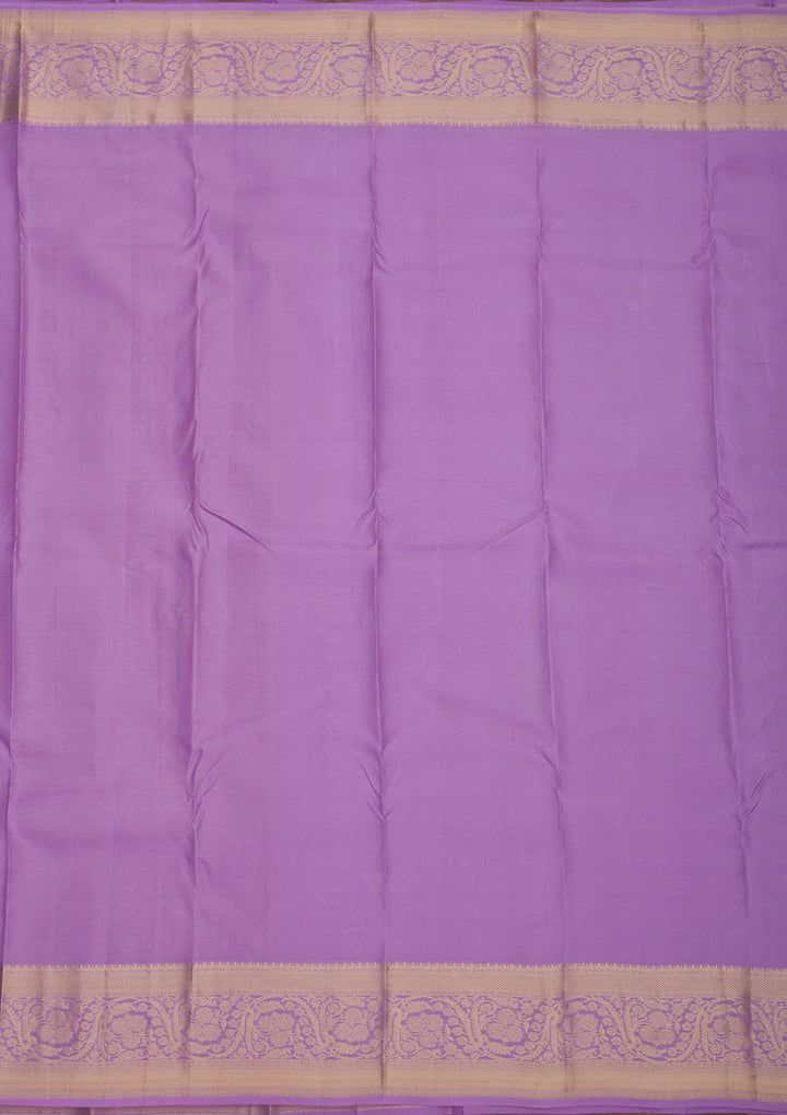 Lavender Zariwork Pure Silk Saree