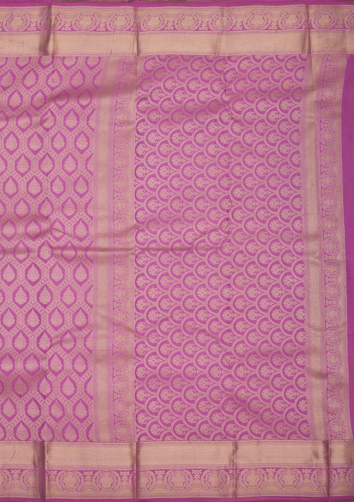Lavender Zariwork Pure Silk Saree